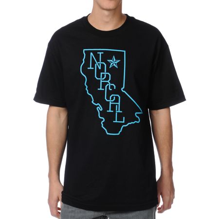 Nor Cal Rookie Black & Teal Tee Shirt