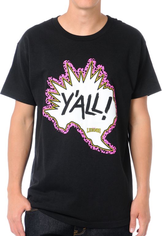 Local Legends Yo, Yall! Black Tee Shirt