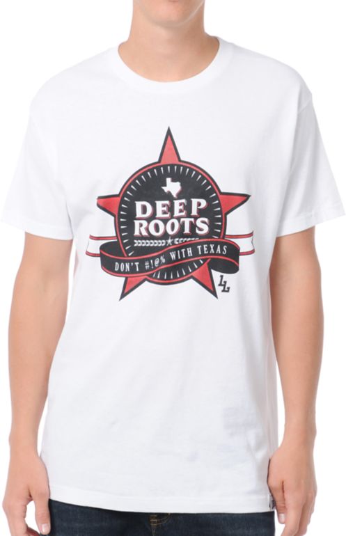 Local Legends Deep Roots White Tee Shirt