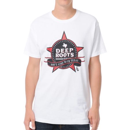 Local Legends Deep Roots White Tee Shirt