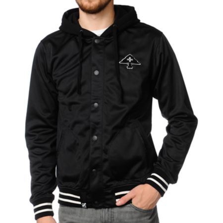 LRG LR-Connect Black Hooded Track Jacket