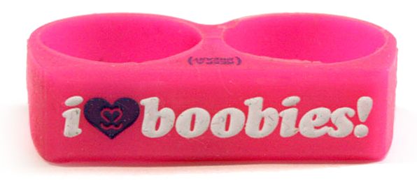Keep A Breast Pink I Love Boobies Ring