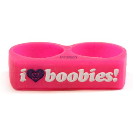 Keep A Breast Pink I Love Boobies Ring