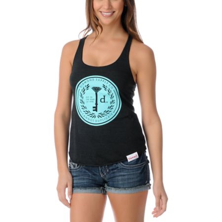 Diamond Supply Girls Cannot Duplicate Charcoal Tank Top 