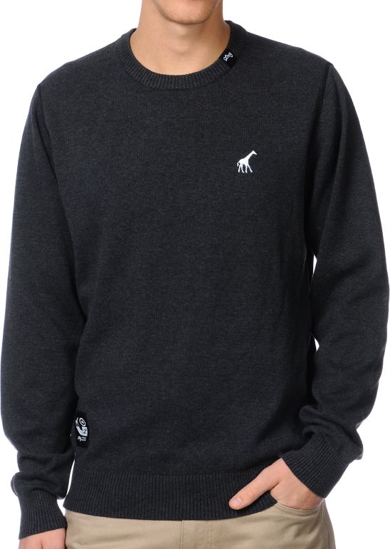 LRG CC Charcoal Grey Crew Neck Sweater
