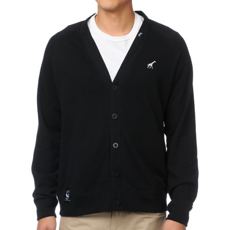 LRG CC Black Cardigan Sweater