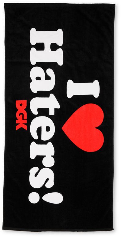DGK Haters Black Beach Towel