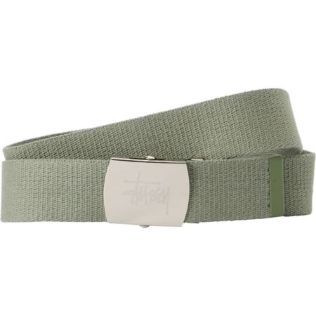 Stussy Tipped Stock Olive Green Web Belt