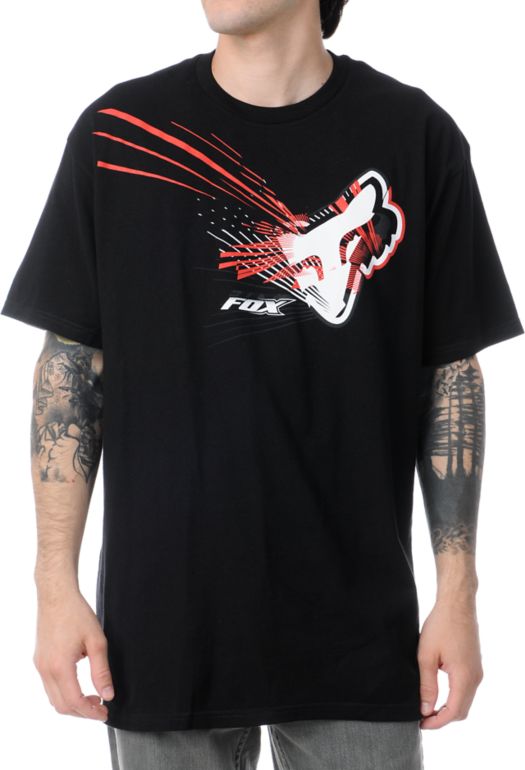 Fox Spillage Black Tee Shirt