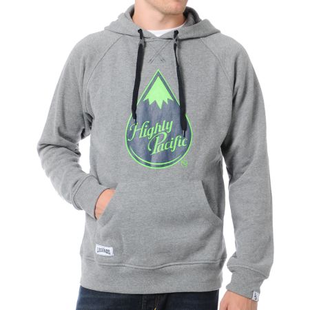 Local Legends Highly Pacific Heather Grey Pullover Hoodie