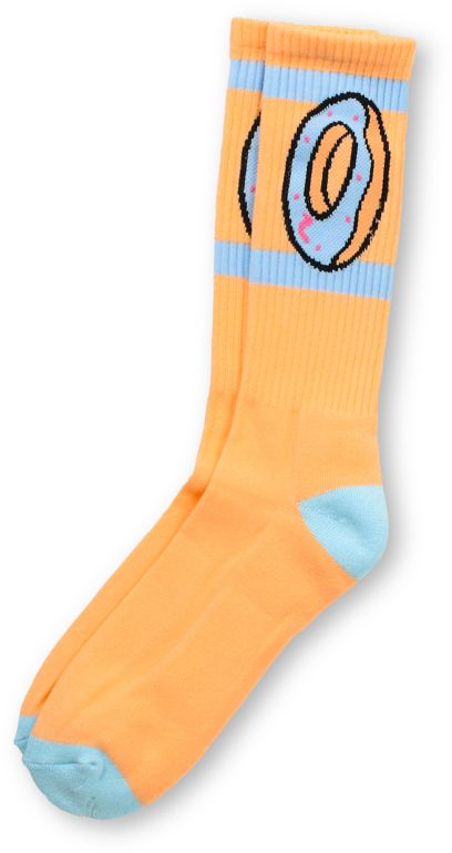 Odd Future Donut Peach Orange Crew Socks