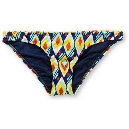 Volcom Girls Vintage Find Navy & Yellow Basic Bikini Bottom 