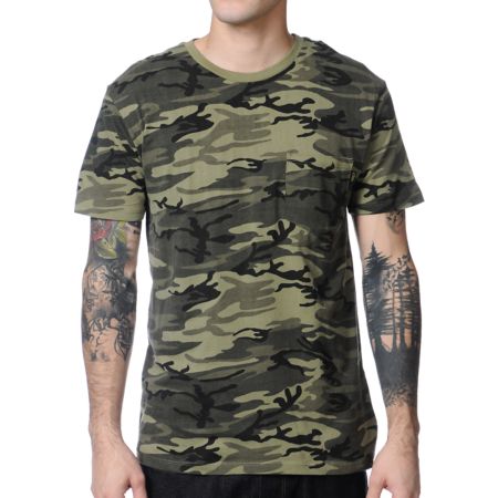 Obey Camo Pocket Tee Shirt