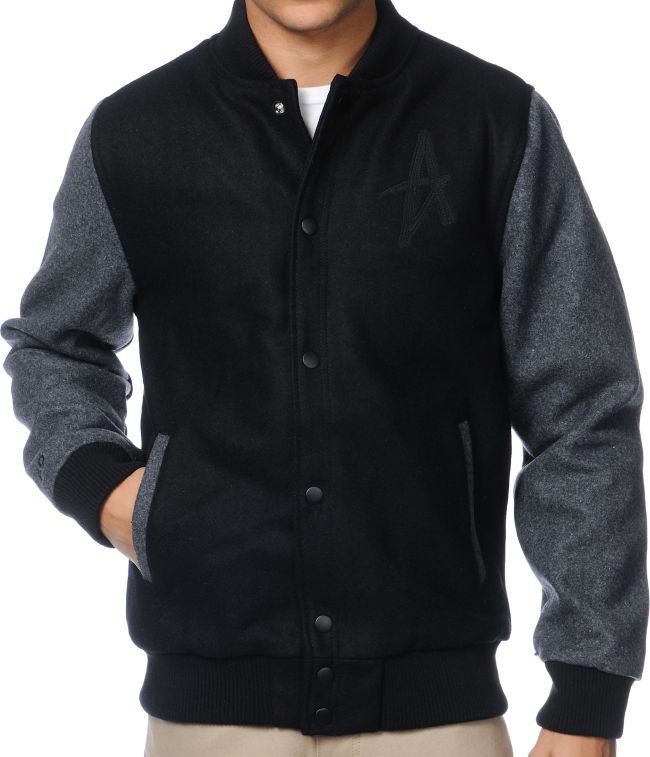 Altamont Series Black Heavy Varsity Jacket