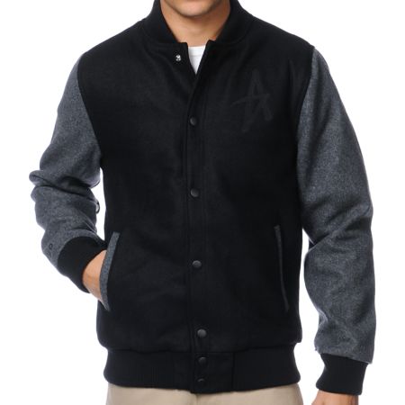 Altamont Series Black Heavy Varsity Jacket