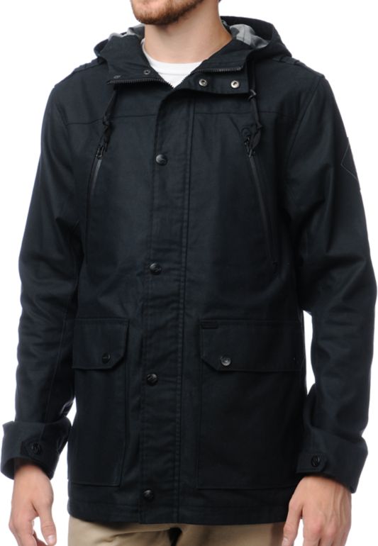 Dravus Outpost Black Twill Jacket