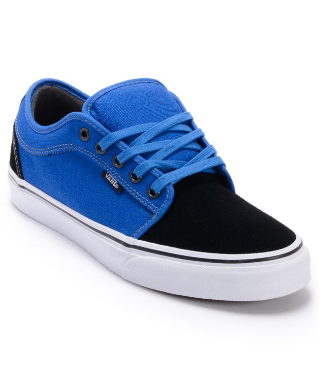 Vans Chukka Low Black & Royal Skate Shoes