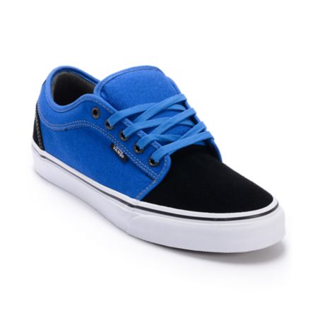 Vans Chukka Low Black & Royal Skate Shoes
