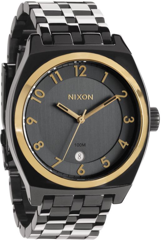 Nixon Monopoly GunNGold Analog Watch