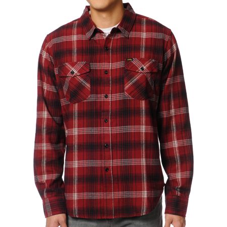 Loser Machine Holden Red Plaid Flannel Shirt