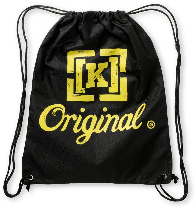 KR3W Original Black Drawstring Bag