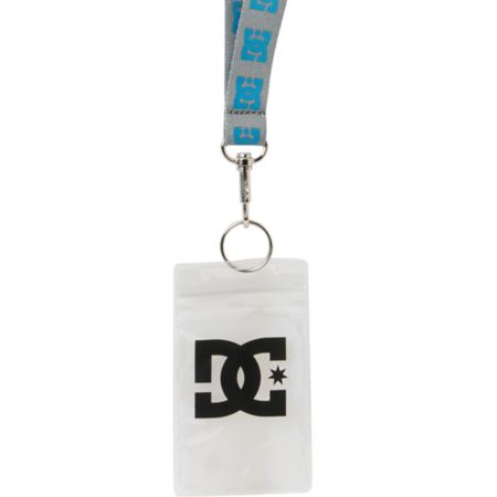 DC Corner ID Grey & Cyan Lanyard