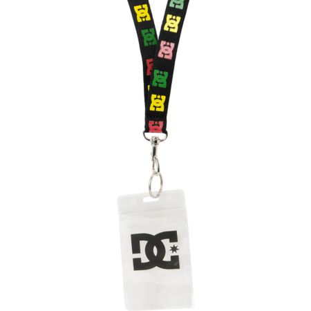 DC Corner ID Black Rasta Lanyard