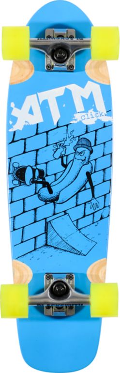 ATM Hot Dog Blue 27 Complete Cruiser Skateboard