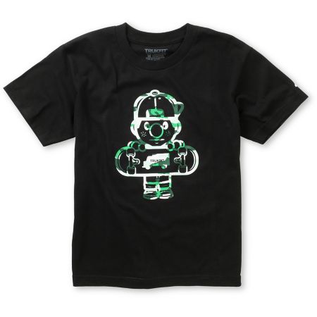 Trukfit Boys Lil Tommy 3 Black & Camo Tee Shirt