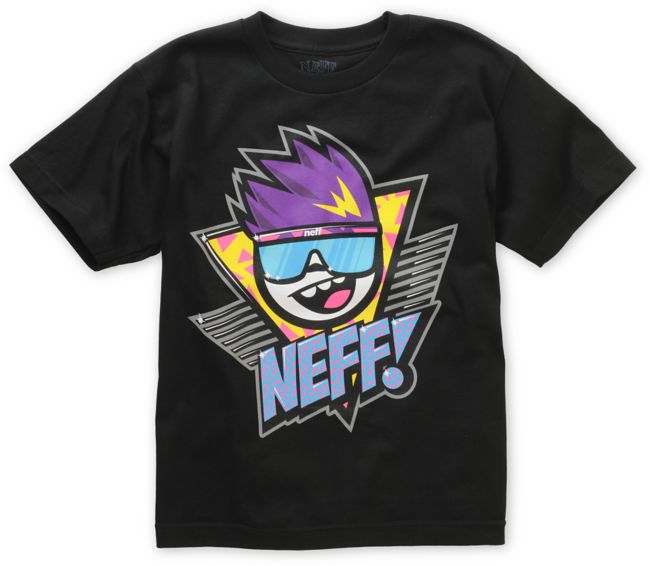 Neff Boys Retro Black Tee Shirt