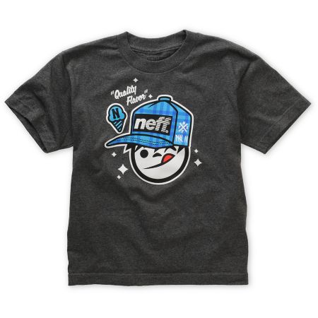 Neff Boys Quality Sucker Charcoal Grey Tee Shirt