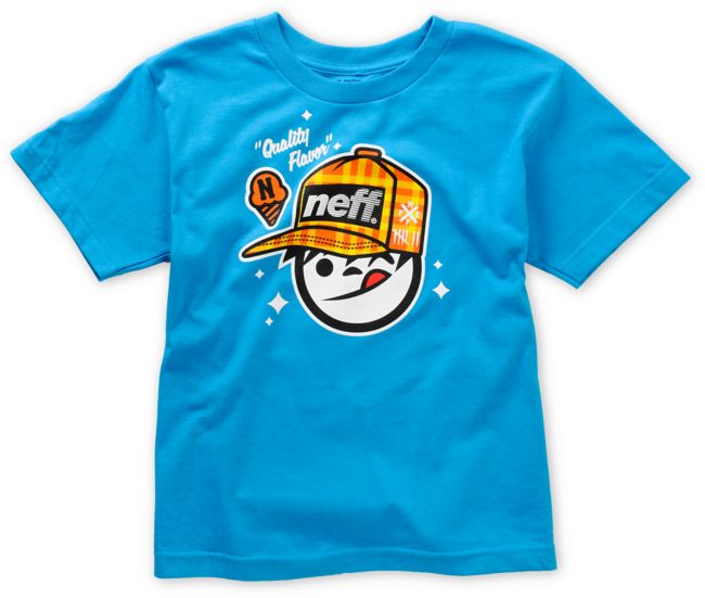 Neff Boys Quality Sucker Turquoise Tee Shirt