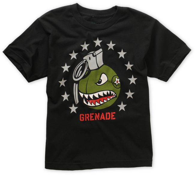 Grenade Boys Star Recruiter Black Tee Shirt