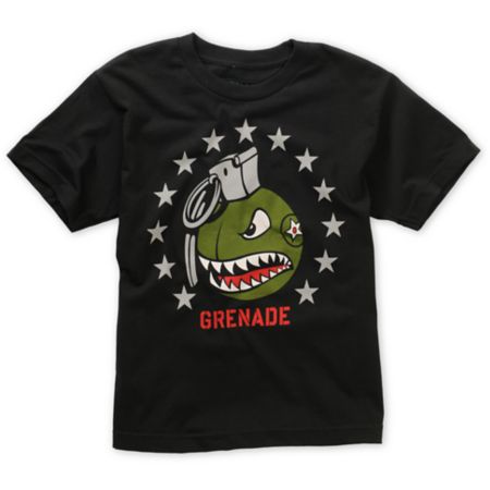 Grenade Boys Star Recruiter Black Tee Shirt