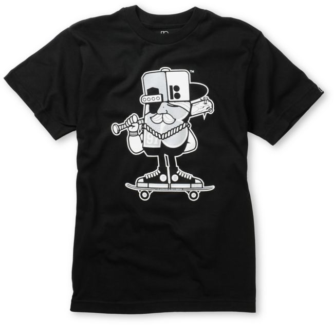 Plan B Boys Mascot Black Tee Shirt
