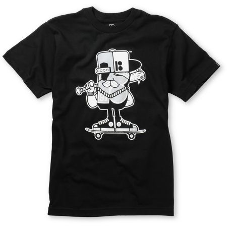 Plan B Boys Mascot Black Tee Shirt 