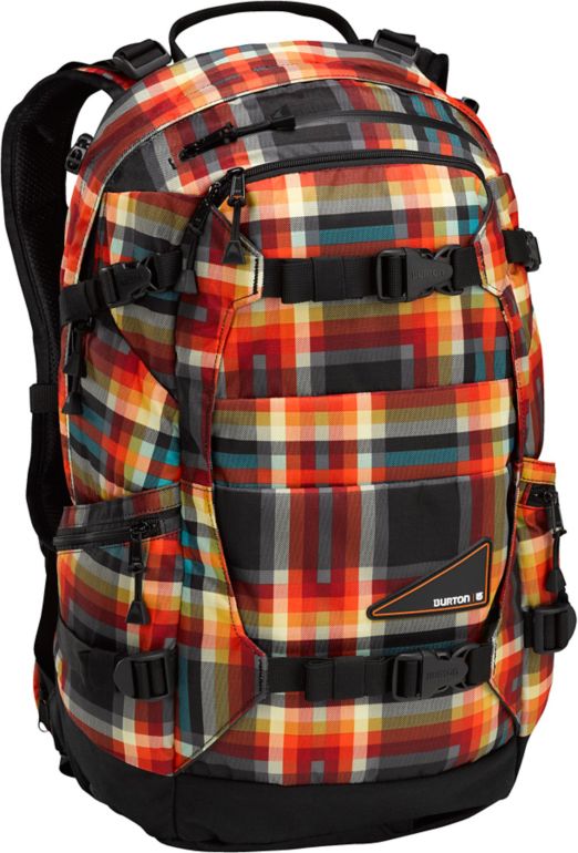 Burton Riders Pack Majestic Black Plaid Snowboard Backpack