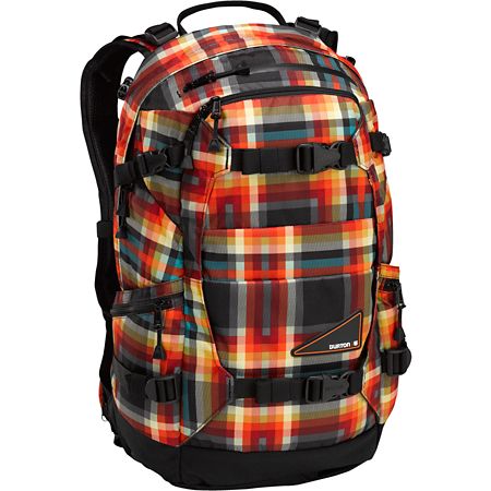 Burton Riders Pack Majestic Black Plaid Snowboard Backpack