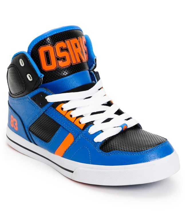 Osiris NYC 83 Vulc Baller Series Black, Orange & Blue Shoe