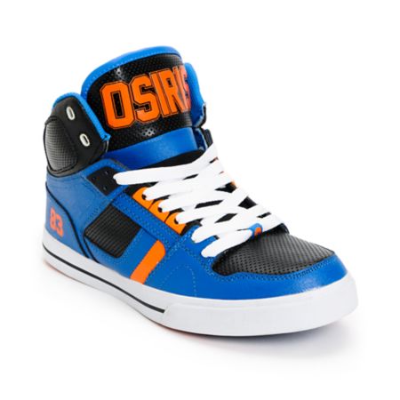 Osiris NYC 83 Vulc Baller Series Black, Orange & Blue Shoe