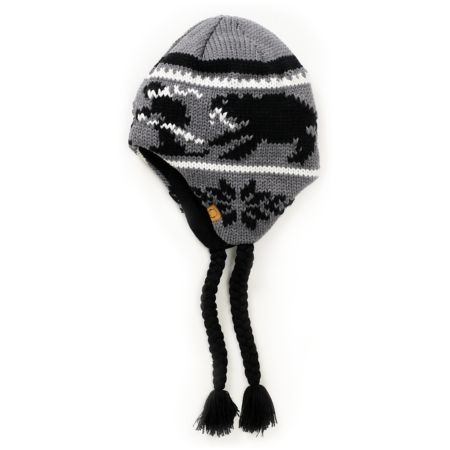 Empyre Apresski Grey & Black Earflap Beanie
