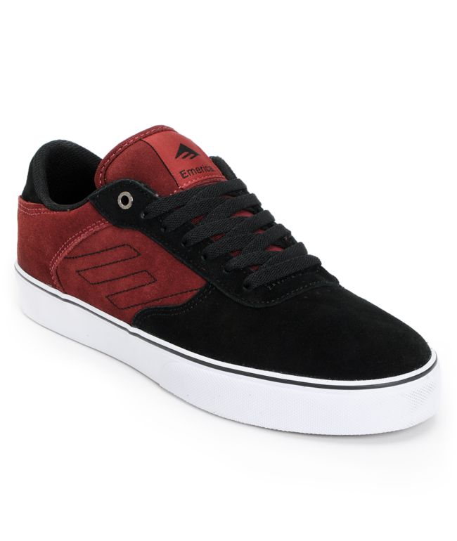 Emerica Liverpool Maroon & Black Suede Shoe
