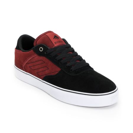 Emerica Liverpool Maroon & Black Suede Shoe
