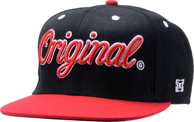 KR3W Original 2-Tone Black & Red Snapback Hat