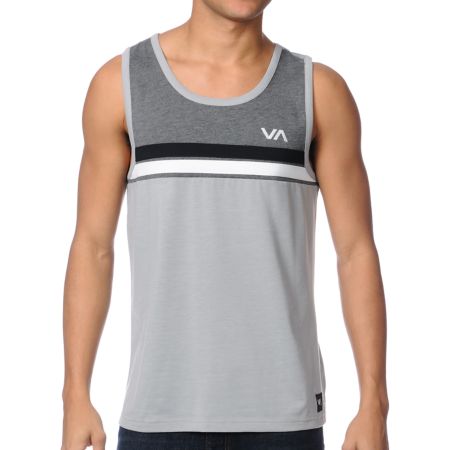 RVCA Bunker Grey Sport Tank Top