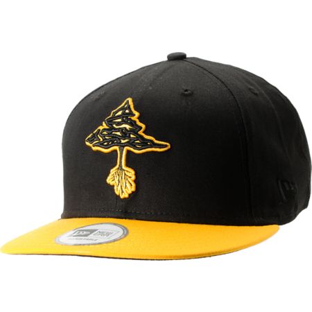 LRG Classic Tree Black & Yellow Snapback Hat