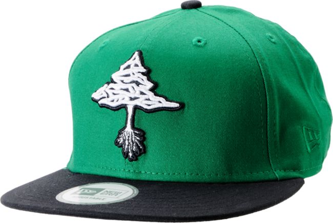 LRG Classic Tree Green & Black New Era Snapback Hat