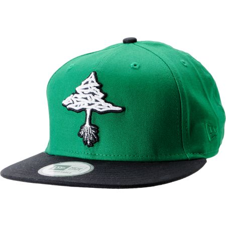 LRG Classic Tree Green & Black New Era Snapback Hat