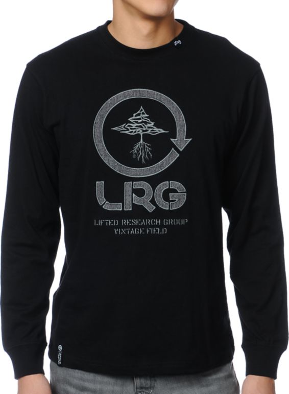 LRG Vintage Field Black Long Sleeve Shirt