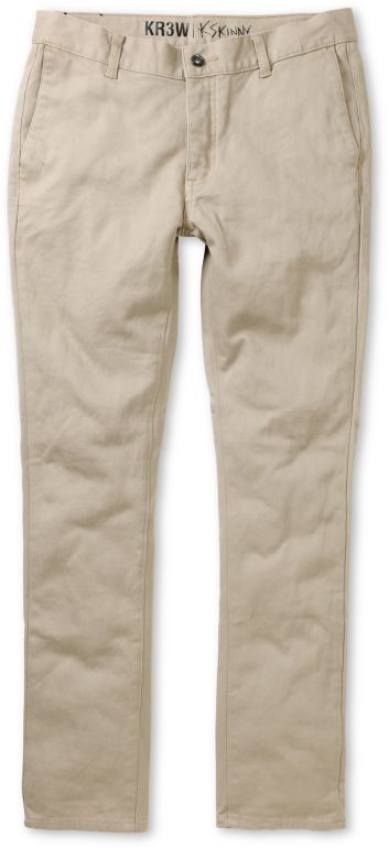 KR3W K-Skinny Khaki Chino Pants